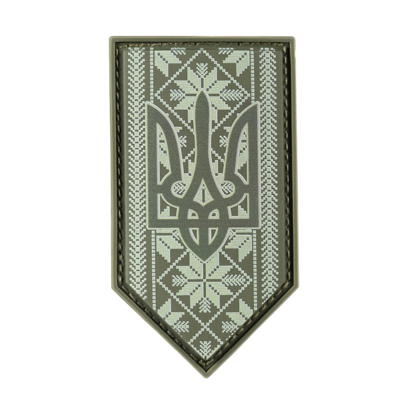 M-Tac нашивка Тризуб на вишиванці PVC Olive M-Tac нашивка Тризуб на вишиванці PVC Olive